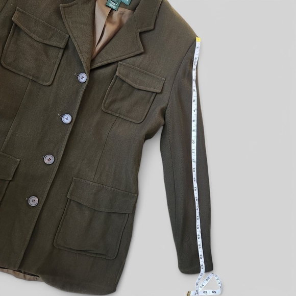 Vintage Wool Lauren Ralph Lauren Heritage Equestrian Old Money Blazer Jacket - Picture 11 of 16